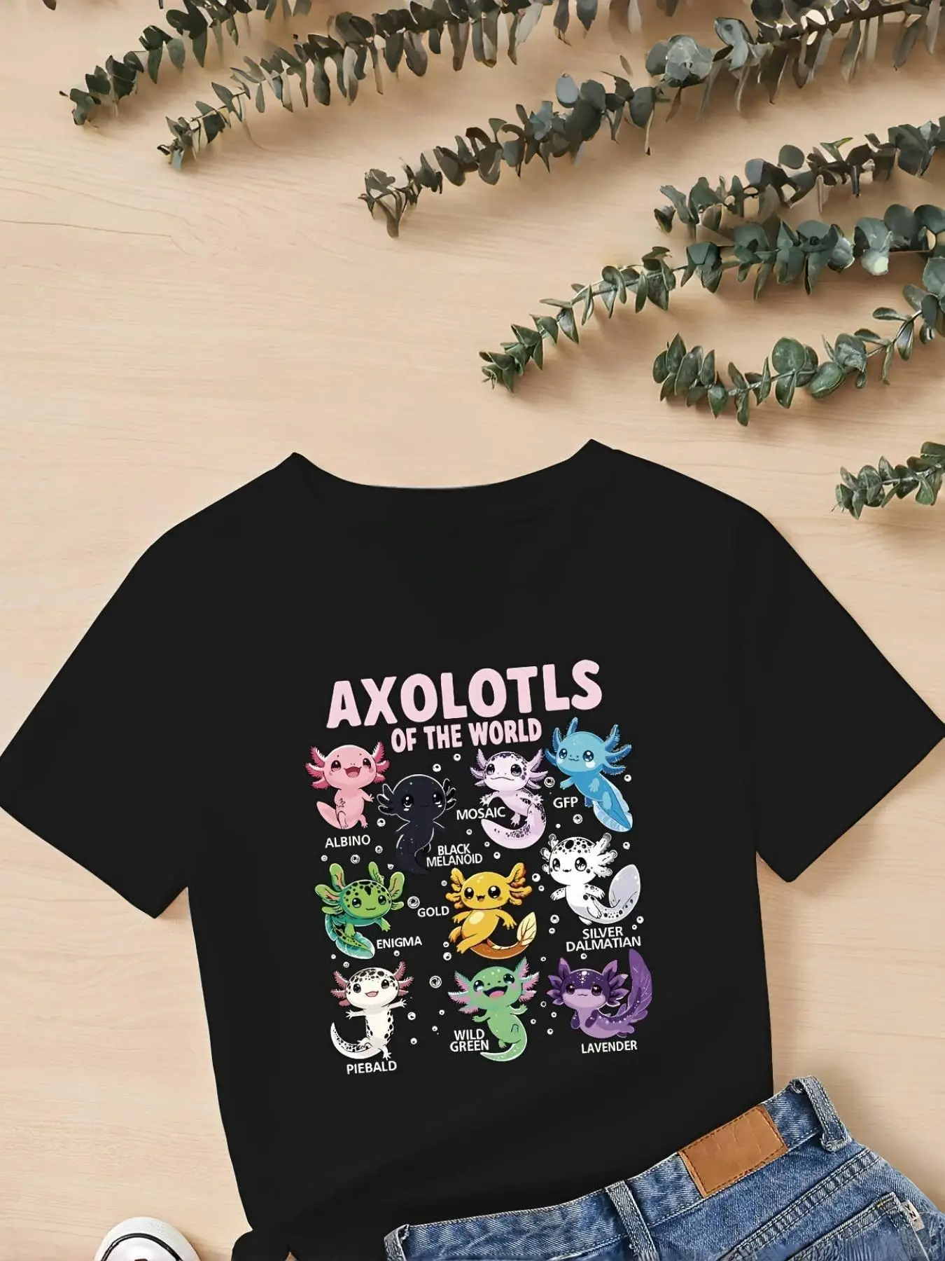 Girl's Letter Print Round Neck Tee, Cute Casual Short Sleeve T-shirt for Summer, Kids Clothes for Daily Wear