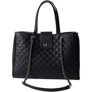 Laptop Tote Shoulder Bags (fits up to 15.6 in) Water Resistant Quilted Handbag Large Capacity with Padded Compartment Business Work Office Compatible