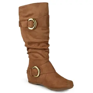 Journee Collection Wide Calf Women's Jester-01 Boot Camel 10