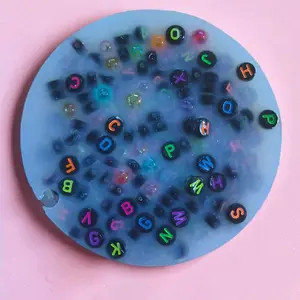 Alphabet Silicone Sensory Pad for ADHD sold with string