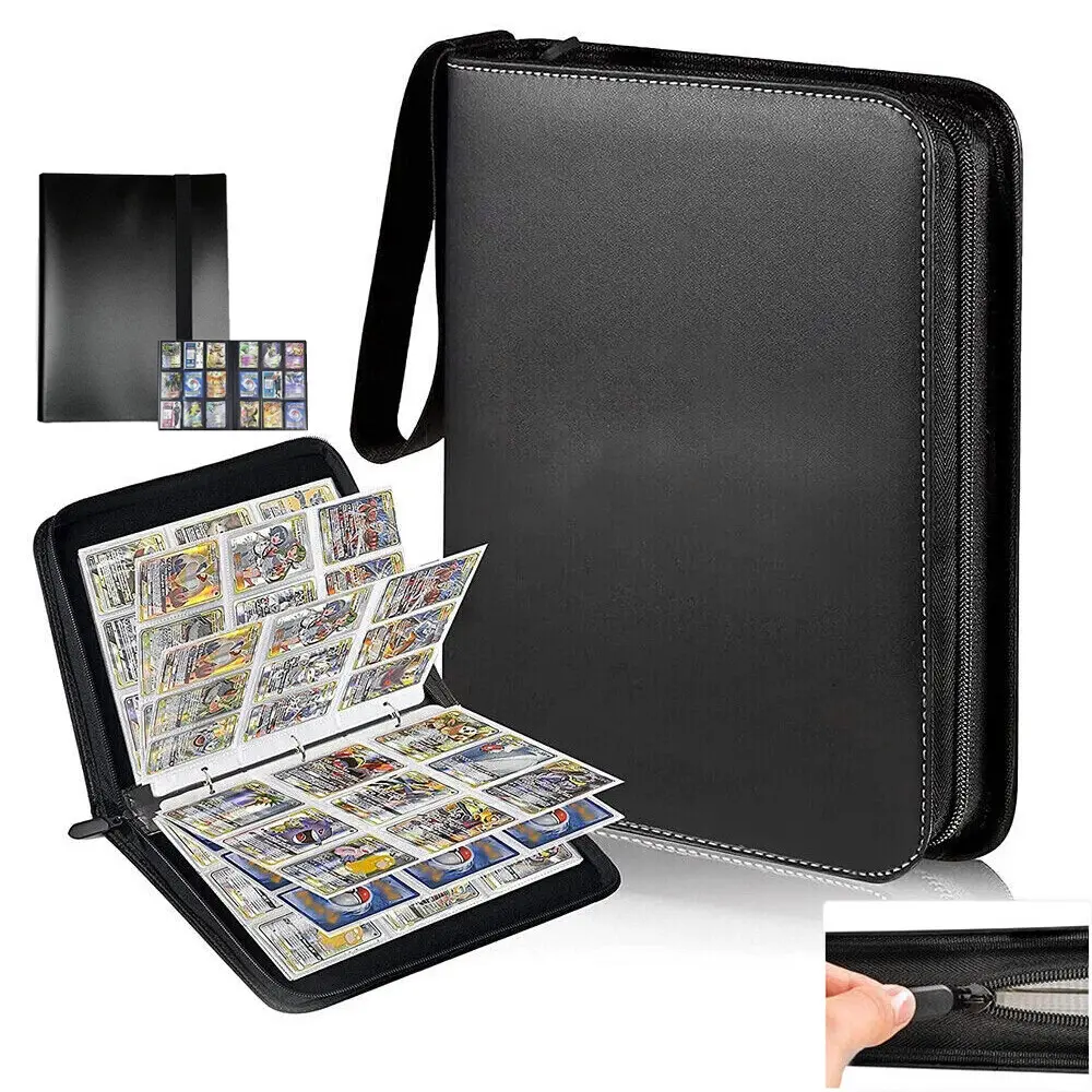 900 Cards Pocket Trading Card Binder 9 Pocket Trading Card Album Folder Case