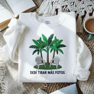 Embroidered DTMF Sweatshirt, Vintage Rap Sweatshirt, Latina Music Embroidered Sweatshirt