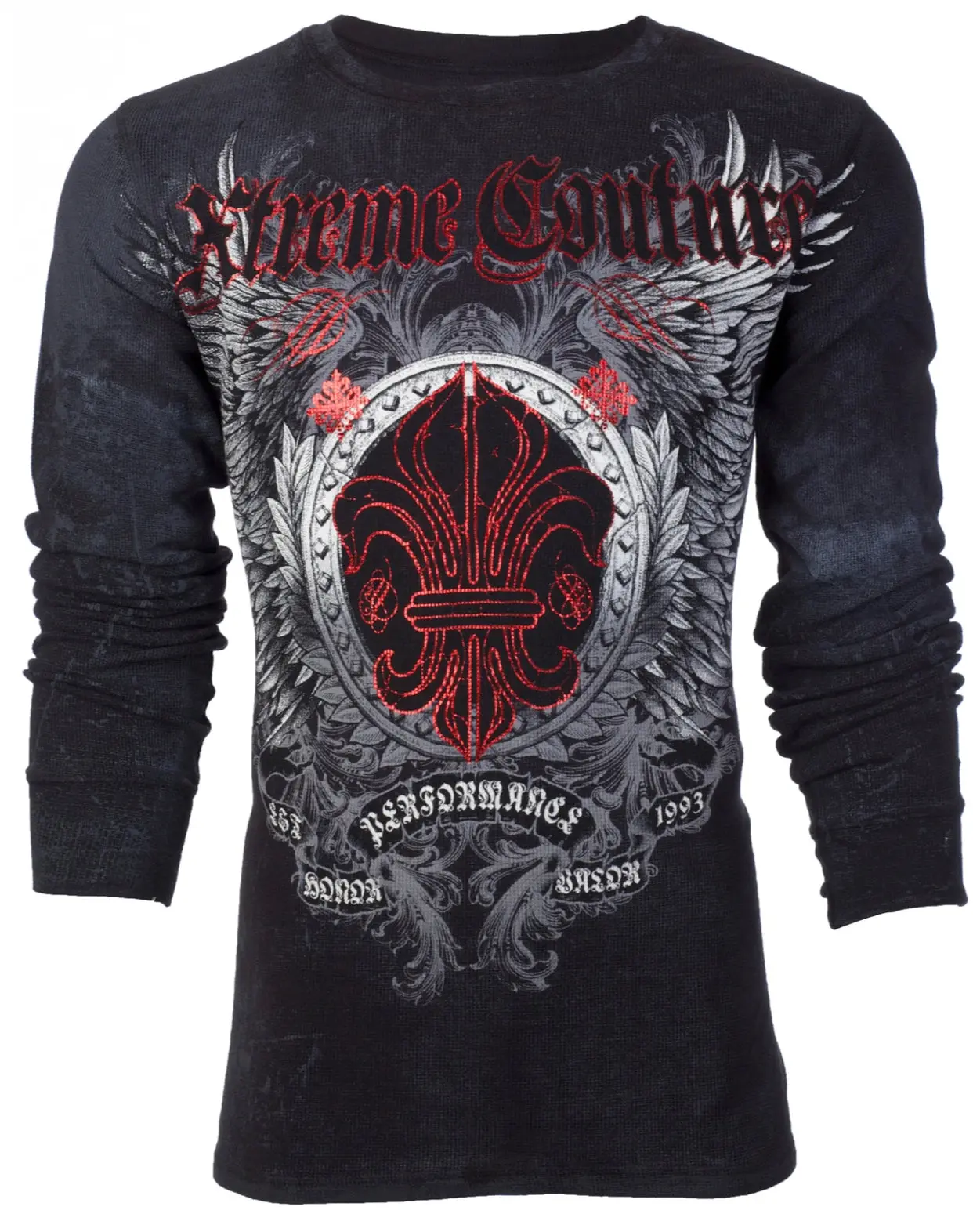 Xtreme Couture by Affliction Men's Thermal Shirt Royal Family 