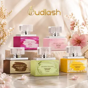 Lattafa Decadent Delights Unisex Eau De Parfum Multi-Pack (50 ML) - Choco Pista, Salted Caramel, Passion Fruit, Rose Petal, Raspberry Macarons, Vanilla, Pistachio-Tonka Bean & Musk Notes