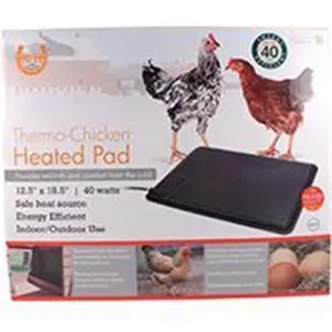 K&h Pet Products Llc-Thermo-chicken Heated Pad- Black 12.5x18.5 -40wt 2170