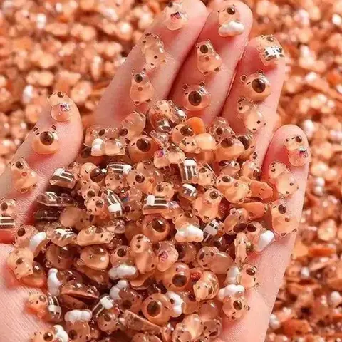 100pcs Mini Capybara Decorations, Collectibles, Nail Art Crafts, Nail Charms, Nail Art Supplies, Nail Art Accessories, DIY Jewelry and Home Tabletop Decor, Ideal Christmas Gift, Statue for Home, Christmas and Halloween Decorations
