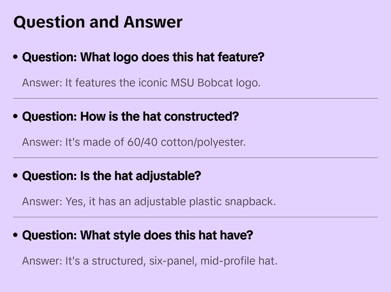 WYR Montana State University Bobcat Leather Patch Hat