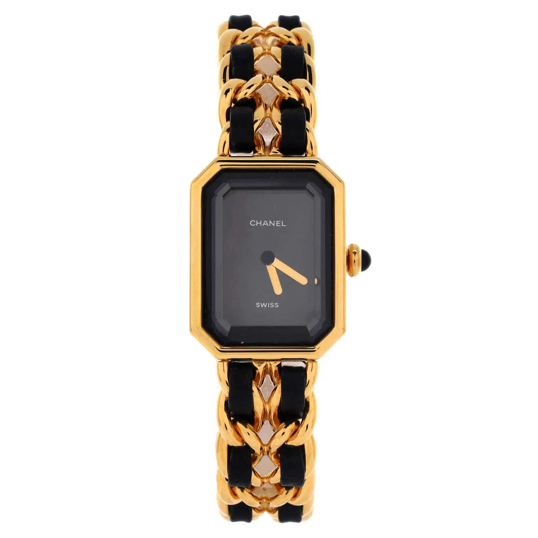 Pre-owned Chanel Premiere Rock Quartz Watch Plated Metal and Leather 20 by Rebag