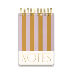 Large Chunky Notepad - Lilac + Ochre Stripes