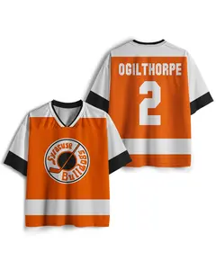 Syracuse Bulldogs #2 Orange & White Hockey Mesh Jersey