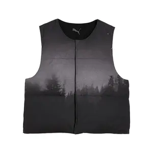 PUMA Mens Hoops X E.T. Puffer Vest Athletic Outerwear Casual - Black