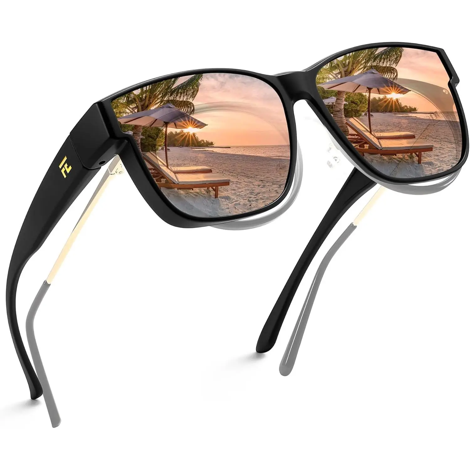 Matte Black Frame - White Lens