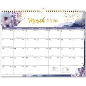 2026 Wall Calendar - 12 Months Calendar from Jan. 2026 - Dec. 2026, 14.8" x 11.6", Large Wall Calendar 2026 for Daily Organizing