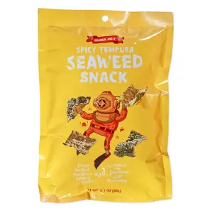 Trader Joe's Spicy Tempura Seaweed Snack, Snacks, 2.1 oz.