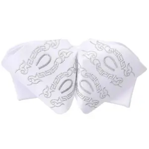 Moño Charro White Diamond Blanco con Plata