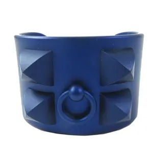 Pre-owned HERMÈS Others Small Leather Goods HERMES Cory Edssian Blue Aluminum Bangle T2