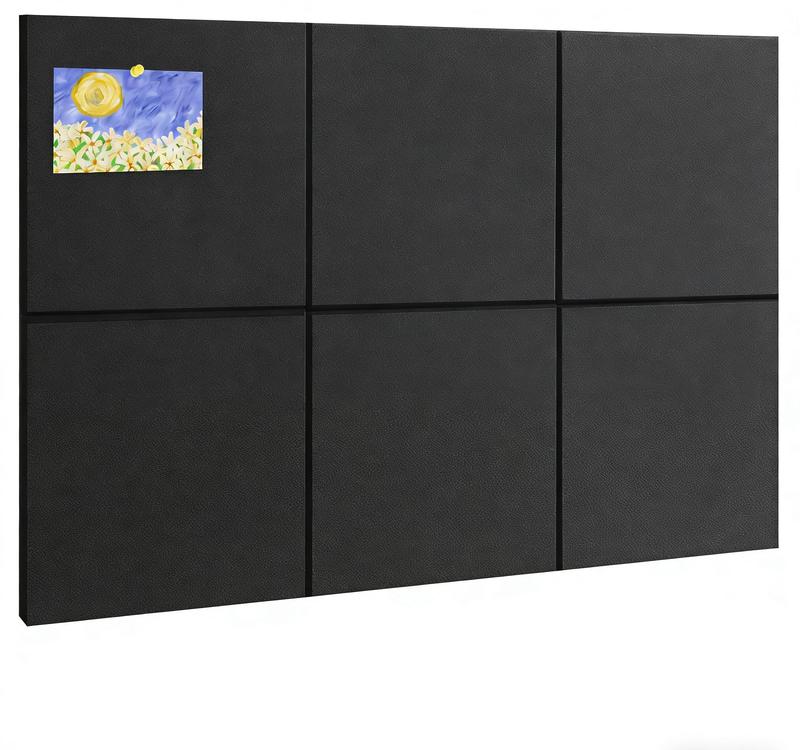 Large Cork Board 36" x 24", 6 Pack Felt Bulletin Board with 30 Pushpins, Cork Boards Alternative with Self-Adhesive Strips, Felt Wall Tiles Pin Boards for Walls Office Home School Decor-Dark Gray girl room accessories kitchen decor kitchen decor sets