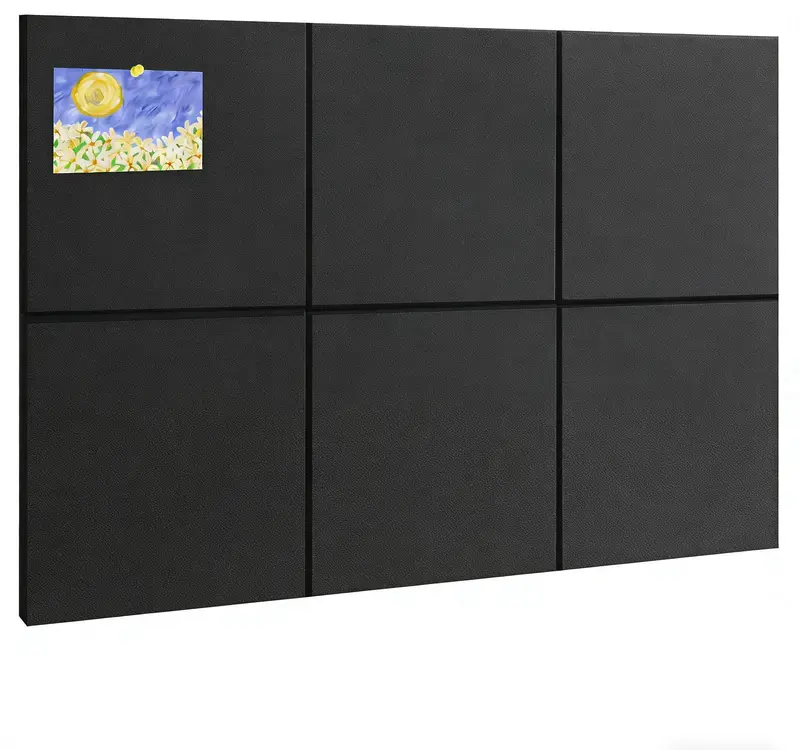 Large Cork Board 36" x 24", 6 Pack Felt Bulletin Board with 30 Pushpins, Cork Boards Alternative with Self-Adhesive Strips, Felt Wall Tiles Pin Boards for Walls Office Home School Decor-Dark Gray girl room accessories kitchen decor kitchen decor sets