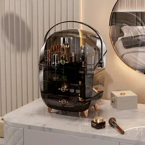 Cosmetic Storage Box with Drawer, 1 Count Large Capacity Makeup Storage Box, Multi-compartment Makeup Organizer, Home Organizer for Countertop, Beauty Supplies Organizer