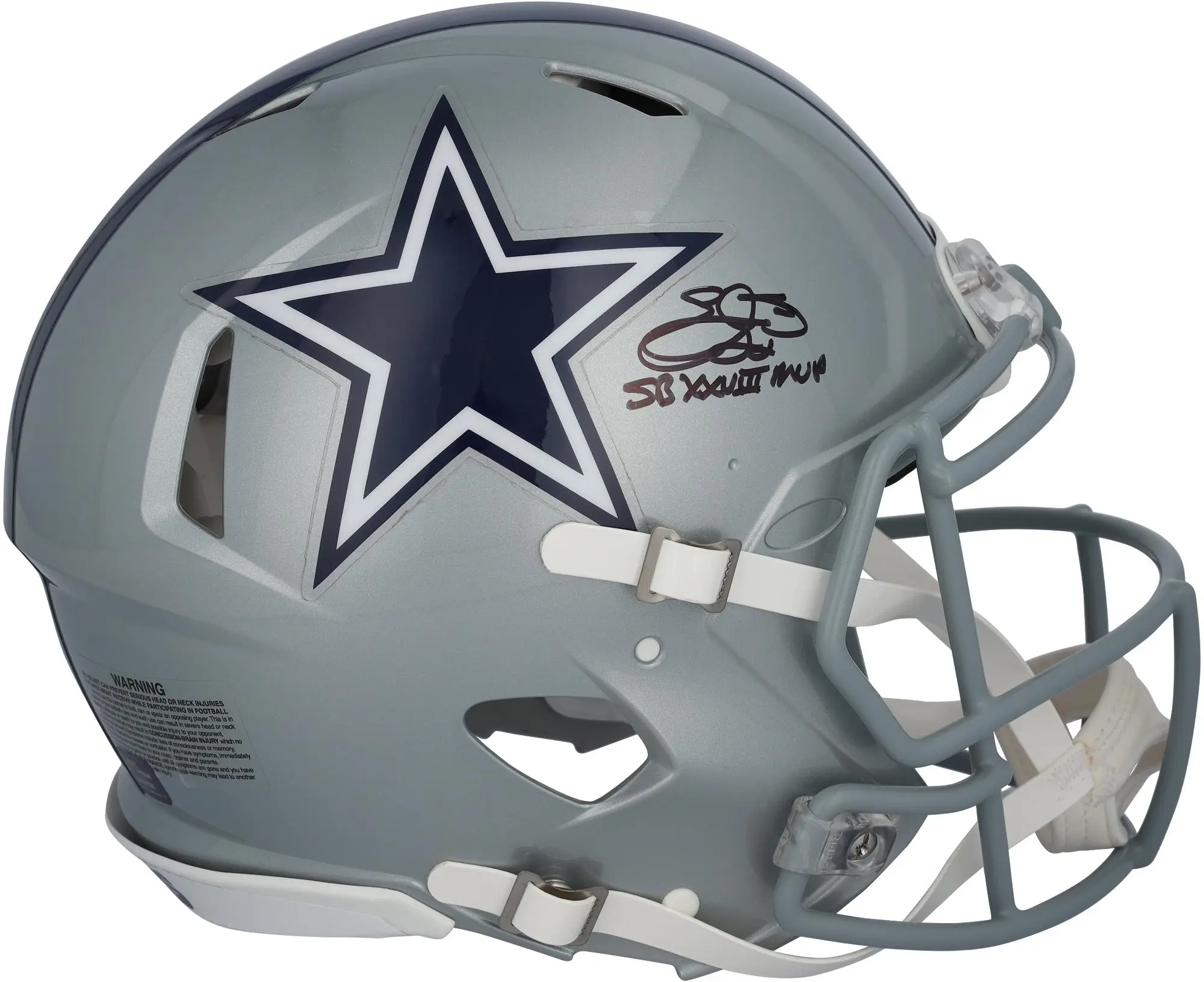 Emmitt Smith Dallas Cowboys Autographed Riddell Speed Authentic Helmet with "SB XXVIII MVP" Inscription - Fanatics Authentic Certified