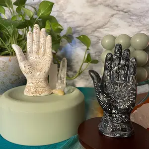 Hamsa, Hand of Fatima, Evil Eye, Alter Decor, Protection Religious Ornaments witchy decor