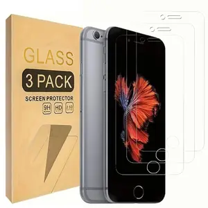3-Pack Glass Screen Protector for iPhone 8/7/6/6s/iPhone Se(2022)/se(2020), Protective 9h Hardness HD Tempered Glass, Scratch-Resistant Easy Install Case-Friendly Accessories