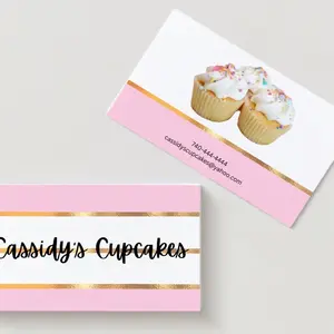 Pretty in Pink Fully Customizable Business Cards for Office Supplies