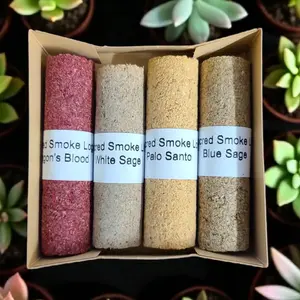 Sacred Incense Log - Dragon's Blood, White Sage, Palo Santo, or Blue Sage