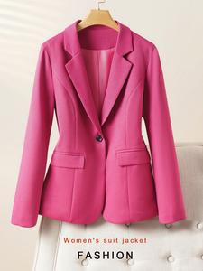 women's fashion blazer jacket, professional office wear, stylish ladies suit coat, elegant workwear long sleeve outerwear for women
