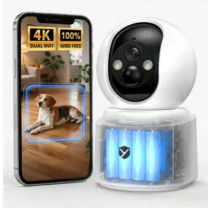 4K Wireless Indoor Battery Security Camera： 6000mAh Cordless Rechargeable Camera with Motion Detection & Night Vision, Easy App Control for Pet/Home #tiktokshopspringglowup summervibes