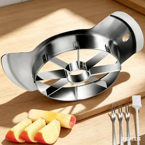 Apple Slicer, Stainless Steel Apple Cutter 8 Slices, Ultra-Sharp Blade – Easy Corer, Quick Fruit Tool for Kitchen Gadgets, Viral TikTok Trending Gift
