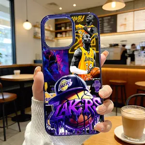 Lakers Graffiti Magnetic MagSafe Snap Case for iPhone 17/16 Pro Max 15 Pro 14 13 12 Mini 11 XR XS Plus SE Shockproof Slim Protective Cover