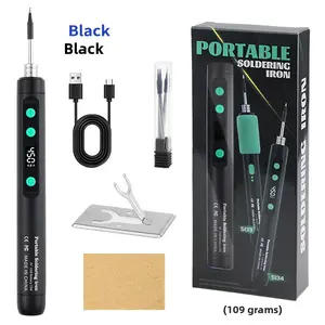 Digital display USB portable charging 5V15W wireless electric soldering iron welding repair mini household ironing plastic set