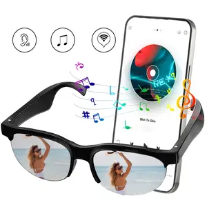 Smart Glasses,Bluetooth5.3 Wireless Audio Glasses,Voice Control Glasses,Sports Sunglasses,Mic&Speakers&Headphone for To Music & Calling,Outdoor UV Protection Sunglasses for Driving & Sports,Men & Woman Gifts