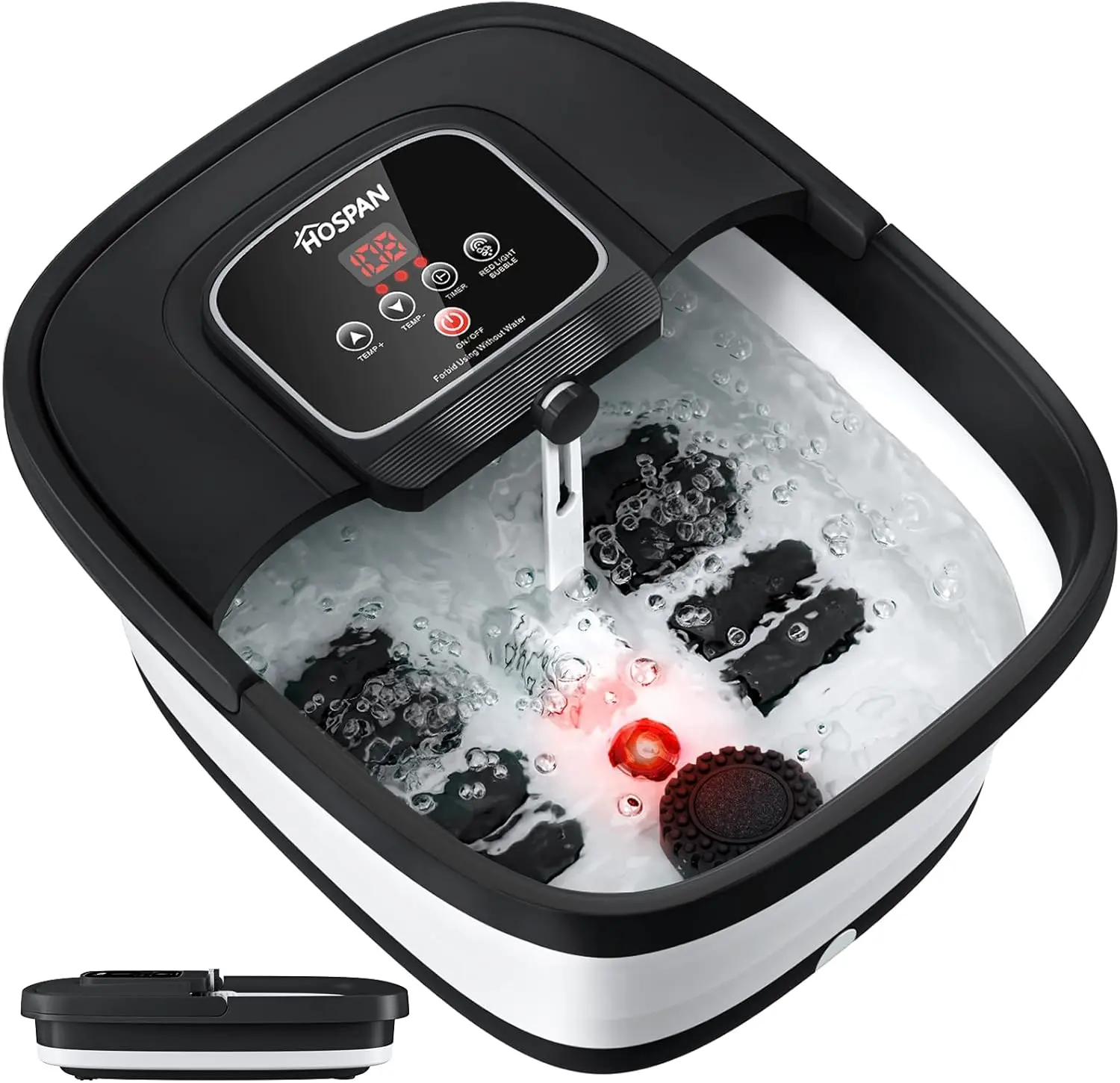 Collapsible Foot Spa with Heat, Bubble & Shiatsu Massage