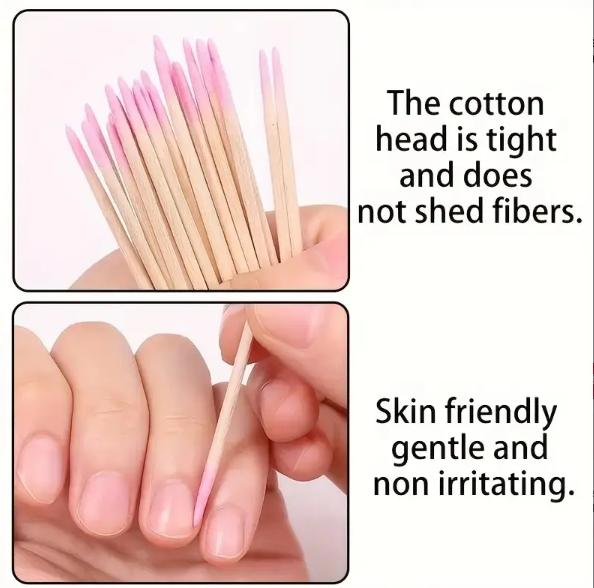 100pcs Double-HeadedWooden Makeup & Cleaning Swabs - Dual-Tipped For Eyelash Extension Glue Removal & Precise Beauty Applications Nail Supplies,Nail Tools,Nail Art Tools,Back To School,Nails,Nail Tools For Press On Nails,Manicure Pedicure Tools 100pcs Double-HeadedWooden Makeup & Cleaning Swabs - Dual-Tipped For Eyelash Extension Glue Removal & Precise Beauty Applications Nail Supplies,Nail Tools,Nail Art Tools,Back To School,Nails,Nail Tools For Press On Nails,Manicure Pedicure Tools