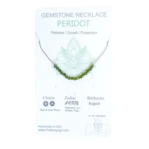 Dainty Peridot Diamond Necklace - August Birthstone