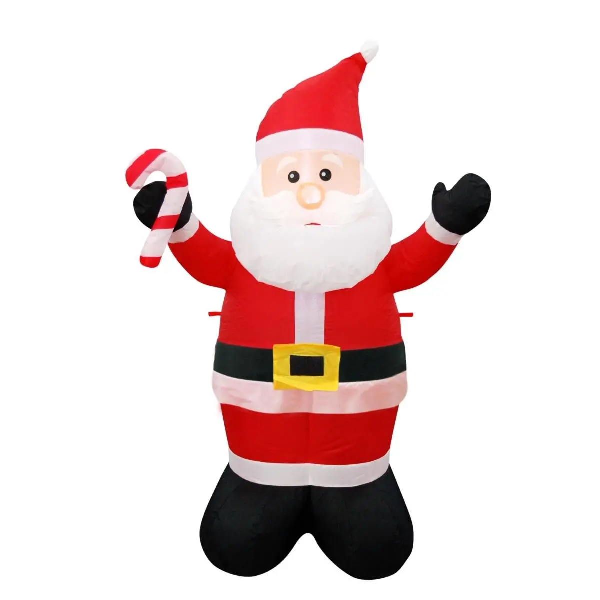 212 MAIN 6 ft (55 inch) White Polyester Holiday Santa Claus Inflatable Decor, Lightweight, ETL Certified, Self-Inflating, Easy Install, Indoor/Outdoor Family Home Festive Decoration, Weather Resistant