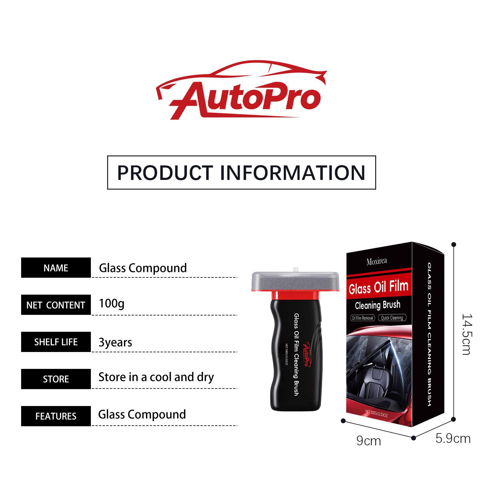 Automotive Handheld Oil Flmr Cream,Glass DecontaminationWithoutTraces,Window Oil Film Cleaning