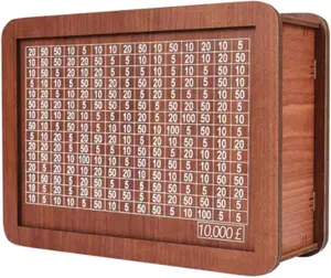 Piggy banks, money boxes, and safes | Wooden money box with a counter, wooden structure, suitable for storing banknotes and coins, ideal for both adults and children.