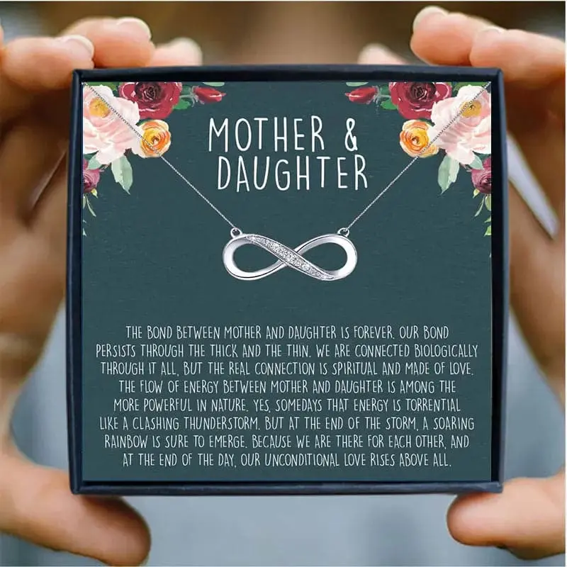 Mother Daughter Infinity Necklace