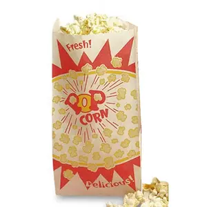 Popcorn Paper Bags With Side Gusset - 8" x 3.5" x 2" (11140330)