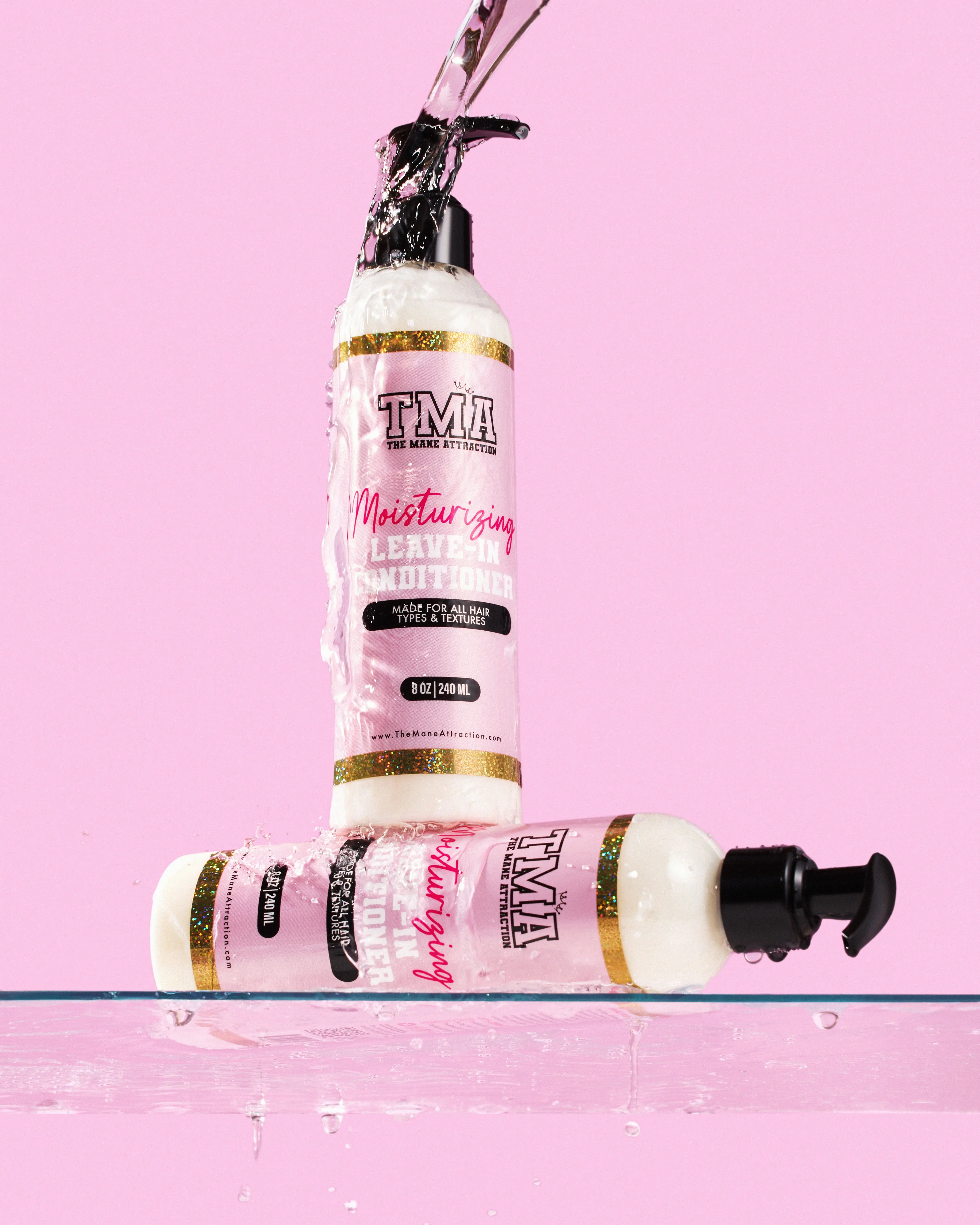 Moisturizing Leave-In Conditioner 8oz/240ml, Haircare Hydrate Nourish Detangle Manageable Healthy Hair