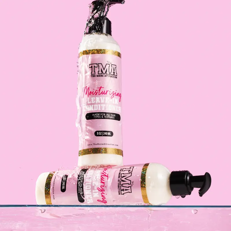 Moisturizing Leave-In Conditioner (8oz/240ml) - Hydrating Haircare for Detangling, Nourishing & Managing Healthy Hair