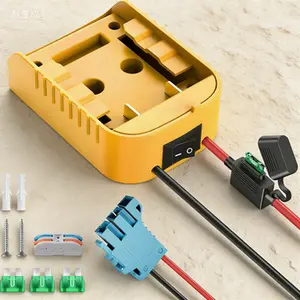 Universal Battery Adapter for Ride-On Toys Converter Kit with Fuse Switch and 12AWG Wire Harness DIY Power Connector for 20V Tool Batteries Reusable Safe Installation