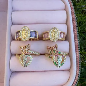 Rings by Giftingshops St Jude Elegant Design with Unique Stones, Ideal for Any Occasion