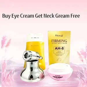 【BUY 1 GET 1】 Electric Firming Eye Cream+Neck Roller Cream(50g +120g),Reduces Neck Wrinkles, Hydrates EyeSkin,Nourishes and Moisturizes, Daily Moisture UseElectric Massage Cream neck roller cream Vibration Electric Eye Cream Massager