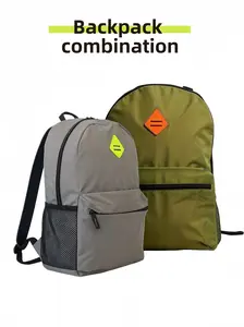 2-piece outdoor backpack set, unisex outdoor basketball backpack, suitable as a school bag for teenagers, a lightweight casual daily travel laptop backpack, spring and autumn style
