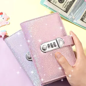Women's Vintage 100-Day Savings Challenge Book with Password Lock - High-Quality, Moisture-Proof 3-Ring Binder for Photos, Stamps