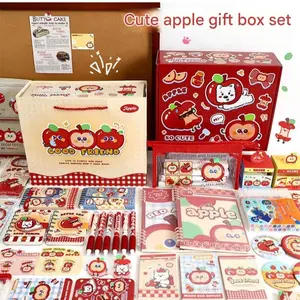 Apple-Themed Stationery Gift Set, Pen Set, Office & Study Supplies Box, Perfect for Halloween & Christmas Gifts, Ideal for Writing & Learning